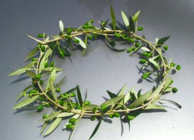 Συμβολικό στεφάνι από κλαδιά ελιάς